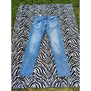 Levis 541 Jeans Mens 34x32 Blue Athletic‎ Taper Stretch Faded